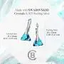 Chic Bijoux Drop and Dangle Earrings for Women with Leverback - Made with 925 Sterling Silver and Swarovski Crystals - Hypoallergenic, Gift for Mom Chic Bijoux Drop and Dangle Earrings for Women with Leverback - Made with 925 Sterling Silver and Swarovski Crystals - Hypoallergenic, Gift for Mom