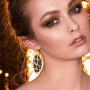 Yeitur Layered Leather Earrings Leopard Print Petal Multilayer Structure Design Statement Dangle Drop Earrings For Women Girls Fashion Earrings