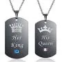 Thintom Couples Necklaces His & Hers Matching Set Titanium Stainless Steel Couple Pendant Necklace in a Gift Box Thintom Couples Necklaces His & Hers Matching Set Titanium Stainless Steel Couple Pendant Necklace in a Gift Box