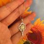 Sunflower Necklace Anklet bracelet Earrings Ring - S925 Sterling Silver Jewelry Heart Pendant For Women Girls You Are My Sunshine