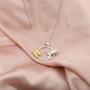 AKTAP Hummingbird Necklace with Flowers Hummingbird Gift Animal Gift for Women Girls