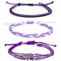 Bohemian Friendship Bracelet Set Beach Waterproof String Ocean Surfer Beaded Jewelry Adjustable Braided Rope String Cactus Bracelets Boho Stretch Handmade Woven Bracelets for Teen Girls