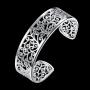 925 Sterling Silver Bangle Bracelet, HTOMT Fashion Simple Open Bangles Cuff Jewelry for Women