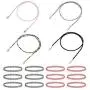 BodyJ4You 16PC Chain Lanyard Face Mask Choker Stretch Necklace Set Ear Holder Strap Women Teen Kids