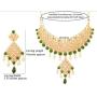 Touchstone Indian Bollywood Handcrafted Traditional Royal Mughal Kundan Polki Meenakari Enamel Colorful Wedding Designer Jewelry Long Necklace Set in Gold and Silver Tone for Women.