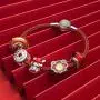 ATHENAIE 925 Sterling Silver Red Enamel Vintage Chinese New Year Lucky Cloud Lion Good Fortune Charm Beads for Bracelet ATHENAIE 925 Sterling Silver Red Enamel Vintage Chinese New Year Lucky Cloud Lion Good Fortune Charm Beads for Bracelet