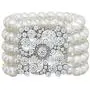 Zking Art Deco Bracelet Gatsby 5 Rows Fashion Faux Pearl Elastic Bangle 20s Flapper Accessories Jewelry Zking Art Deco Bracelet Gatsby 5 Rows Fashion Faux Pearl Elastic Bangle 20s Flapper Accessories Jewelry