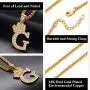 Richsteel A-Z Crown Initial Necklace for Men Women 18K Gold Plated Shiny Cubic Zirconia Monogram Pendant with 22 Chain+2 (Extended) Custom 1-6 Letters Name Jewelry(with Gift Box) Richsteel A-Z Crown Initial Necklace for Men Women 18K Gold Plated Shiny Cubic Zirconia Monogram Pendant with 22 Chain+2 (Extended) Custom 1-6 Letters Name Jewelry(with Gift Box)