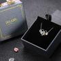 Sllaiss 925 Sterling Silver Honeycomb Crystal Necklace Crystals from Austria Cute Honey Bee Pendant Jewelry for Women Christmas, Valentines Day Gift with Box