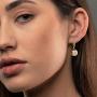 Initial Earrings for Women Girls, S925 Sterling Silver Post Small Dangle Huggie Hoop Earrings Hypoallergenic CZ Letter Initial Earrings for Women Girls Jewelry Gifts