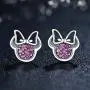ERLUER 925 Sterling Silver Mickey Mouse Stud Earrings Cubic Zirconia for Women Girls Wedding Jewelry Earring (Mini Mickey Earrings) ERLUER 925 Sterling Silver Mickey Mouse Stud Earrings Cubic Zirconia for Women Girls Wedding Jewelry Earring (Mini Mickey Earrings)