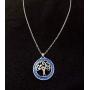 DMOMSA Exquisite Gemstone Blue Tree of Life Pendant Lucky Necklace Charm Jewelry Suitable for Womens Birthday Gifts, Valentines Day, Mothers Day