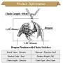 Xusamss Punk Titanium Steel Wing Dragon Pendant Necklace with 24inches Link Chain Xusamss Punk Titanium Steel Wing Dragon Pendant Necklace with 24inches Link Chain