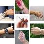 LINFENG Love Friendship Bangle Bracelet with Crystal Stainless Steel Hinged Fashion Jewelry Birthday Present Gifts