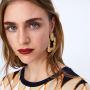 KWHY Statement Drop Earrings Large Metal Crystal Geometric Dangle Earrings Silver/Gold for Women Girls