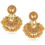 Crunchy Fashion Bollywood Style Gold Plated Traditional Indian Jewelry Necklace Set with Earrings & Tika