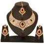 Touchstone Indian Bollywood Handcrafted Traditional Royal Mughal Kundan Polki Meenakari Enamel Colorful Wedding Designer Jewelry Long Necklace Set in Gold and Silver Tone for Women.
