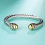 UNY Fashion jewelry Brand Cable Wire Retro Antique Bangle Elegant Beautiful Valentine Mothers day Gift