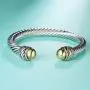 UNY Fashion jewelry Brand Cable Wire Retro Antique Bangle Elegant Beautiful Valentine Mothers day Gift UNY Fashion jewelry Brand Cable Wire Retro Antique Bangle Elegant Beautiful Valentine Mothers day Gift