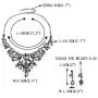 EVER FAITH Austrian Crystal Halloween Skull Snake Necklace Earrings Set EVER FAITH Austrian Crystal Halloween Skull Snake Necklace Earrings Set