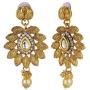 Efulgenz Indian Bollywood Traditional 14 K Gold Plated Kundan Pearl Wedding Choker Necklace Earrings Maangtikka Jewelry Set