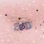BAUNA ZPB Sorority Brooch Blue Rhinestones ZPB Inspired 1920 Greek Sorority Jewelry Gift Paraphernalia Gift