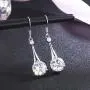 SBLING Platinum-Plated Silver Cubic Zirconia Tear Drop Earrings (6.5 cttw) SBLING Platinum-Plated Silver Cubic Zirconia Tear Drop Earrings (6.5 cttw)