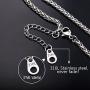 U7 Abacus Pendant 18K Gold Plated/Stainless Steel Men Women Necklace, 22 Inch Chain