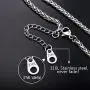 U7 Abacus Pendant 18K Gold Plated/Stainless Steel Men Women Necklace, 22 Inch Chain