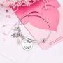 TzrNhm Blossom Godmother are a Blessing Thank You for Being Mine Bangle Bracelet Keyhain for Godmother Gifts