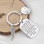 WSNANG Basketball Star Memorial Gift Inspirational Quotes Jewelry If You Continue You Will Change Keychain Gift for Basketball Lovers