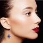 Body Candy Handcrafted 925 Silver Purple Dichroic Drop Dangle Earrings Created with Swarovski Crystals