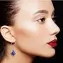 Body Candy Handcrafted 925 Silver Purple Dichroic Drop Dangle Earrings Created with Swarovski Crystals