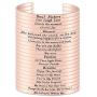 LADEMAYH 18k Rose Gold Inspirational Engraved Bracelets for Women - Anti-Allergy and Durable 316L Stainless Steel Bangle - Adjustable Cuff Bracelet Gift for Girls