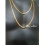 FREE REPLACEMENT 3mm 4mm 6mm 8mm 10mm 12mm Gold herringbone Chain NECKLACE