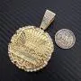 Hip Hop Iced Lab Diamond Gold plated Large Last Supper Charm Pendant