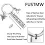 FUSTMW LVN Licensed Vocational Nurse Gifts Medical Caduceus LVN Keychain Stethoscope Charm LVN Jewelry Gift Medical Students Gift Nurse Graduation Gift