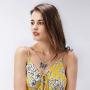 ORIONE 1Pcs Beautiful Alloy Rhinestone Butterfly Long Necklaces Fashion Enamel Butterfly Necklace for Women Girls