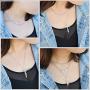 HUTINICE Faith Cross Necklace for Women, Silver Layered Choker Chain Cross Necklace Set, Sideways Hope Believe Inspired Pendant Family Religious Jewelry