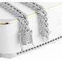 PY BLING 8mm Mens Iced Out Hip Hop Miami Cuban Link Chain Choker 14K/18K Gold White Gold Plated CZ Necklace/Bracelet 8.5''-24''