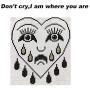 Sad Face Ring,Women Girls Streetwear Open Fun Cartoon Crying Face Tear Drop Weep Adjustable Statement Rings
