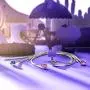 NINAQUEEN 925 Sterling Silver Snake Chain Bracelet with Purple Clasp Charms Birthday Gifts for Her Wife Mom Teen Girls