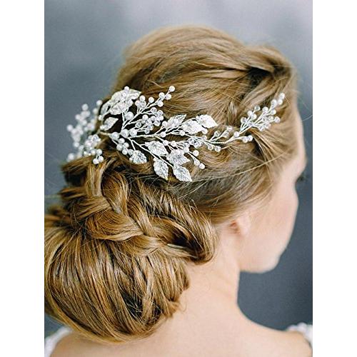 FXmimior Boho Hair Accessories Leaf Headband Flower Crown, Rustic Head Wreath, Wedding Headband, Bridal Hair Accessories