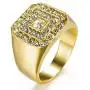 Ztuo Mens 18K Gold Plated Hip Hop Iced Out Cubic Zirconia Square Rings CZ Wedding Bands Size 8-13 Ztuo Mens 18K Gold Plated Hip Hop Iced Out Cubic Zirconia Square Rings CZ Wedding Bands Size 8-13