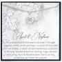Grace of Pearl Aunt Nephew Necklace for Aunt Gifts for Auntie Gifts from Nephew for Aunt Jewelry The Love Between Aunt and Nephew is Forever Aunt Birthday Gift from Nephew