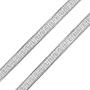 Flexible Reversible Flat Greek Key 925 Sterling Silver Herringbone Necklace For Women Nickle-Free Made Italy 16 18 Inch