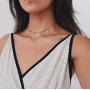 HUASAI Star Choker Necklace for Women Girls Delicate Handmade Gold Plated Brandy Melville Necklace Set Dainty Jewelry