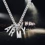 UJIMS Korean Group Army Gift Army Members Name Pendant Army Necklace for Fans BFF Kpop Bangtan Boys Jewelry for Women
