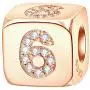 Rose Gold Dice Lucky 0-9 Number and Poker Card Charms with CZ, 925 Sterling Silver Cube Shape Beads fits European Bracelet, Birthday Gifts for Friends/Mom/Teacher Rose Gold Dice Lucky 0-9 Number and Poker Card Charms with CZ, 925 Sterling Silver Cube Shape Beads fits European Bracelet, Birthday Gifts for Friends/Mom/Teacher