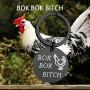 MAOFAED Funny Chicken Gift Chicken Lover Gift Chicken Keychain Crazy Rich Asians Inspired Keychain Gift for Friend